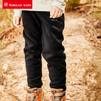探路者（TOREAD）童装户外男童保暖舒适抓绒裤QAMG93140