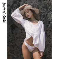 YukariSwim（日本原创品牌）海边度假沙滩外套宽松游泳外搭比基尼罩衫女