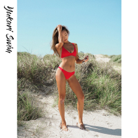 YukariSwim（日本原创品牌）欧美ins风性感时尚简约性感聚拢三点式丁字裤比基尼分体泳衣泳装女