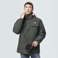 （OUTDOORPRODUCTS）运动户外男式羊羔绒外套防泼水防风保暖连帽外套OFWT1941001