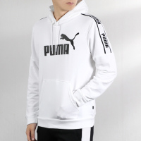 彪马（Puma）男装卫衣跑步训练运动服上衣休闲时尚肩部串标连帽针织套头衫580438