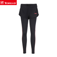 探路者（TOREAD）户外女式快干透气弹力一体塑形跑步裤KAMF824781