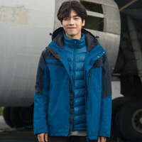 探路者（TOREAD）户外男女防风防泼水保暖透气套羽绒冲锋衣TAWF91777/TAWF927781