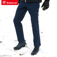 探路者（TOREAD）户外男女越野徒步软壳裤防风登山加绒保暖长裤HAMF910231