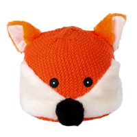 快乐狐狸（ActionFox）运动户外男女亲子儿童动物毛线针织卡通狐狸造型护耳帽2791