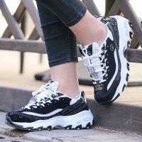 斯凯奇（SKECHERS）女鞋运动鞋D'lites厚底复古熊猫鞋休闲鞋12241