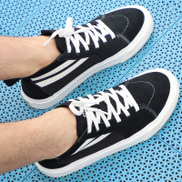 斯凯奇（SKECHERS）男鞋舒适透气时尚板鞋中帮网面休闲鞋18566