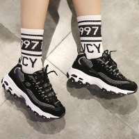 斯凯奇（SKECHER）女鞋秋舒适透气D'lites熊猫鞋轻便运动休闲鞋66666036