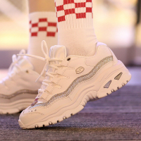 斯凯奇（SKECHERS）女子DLITES系列时尚绑带运动鞋休闲鞋13415