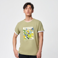 （OUTDOORPRODUCTS）运动户外男士春夏印花棉T恤力透气短袖OFTX2021024
