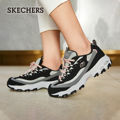 斯凯奇（SKECHERS）女鞋厚底增高老爹鞋复古拼接撞色熊猫鞋13143