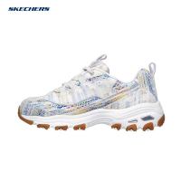 斯凯奇（Skechers）时尚蛇纹拼接休闲运动鞋女户外老爹鞋熊猫鞋13176
