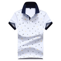 羅蒙(ROMON)短袖T恤男男士短款时尚流向都市商务休闲上衣T恤男