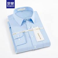 罗蒙(ROMON)春季男士休闲舒适长袖衬衫 1DC73901