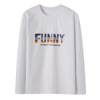 罗蒙(ROMON) 男士秋季商务休闲长袖T恤9030