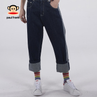 PaulFrank/大嘴猴直筒牛仔裤男春季新款港风宽松款休闲裤潮