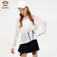 PaulFrank/大嘴猴外套女春秋新款韩版绑带宽松系带上衣女