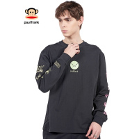 PaulFrank/大嘴猴新款秋季男圆领长袖T恤情侣ins男装打底衫上衣