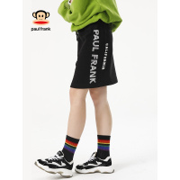 PaulFrank/大嘴猴半身裙女春季新款中长款修身高腰舒适长裙 黑色 S