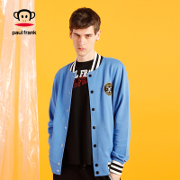 Paul Frank/大嘴猴春夏季设计师款男士学院风立领棒球服外套
