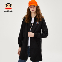 [商场同款]Paul Frank/大嘴猴2019夏季新款风衣女休闲宽松上衣潮