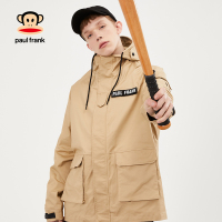 Paul Frank/大嘴猴2019夏季夹克外套男时尚简约百搭梭织风衣