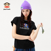 Paul Frank/大嘴猴夏新款短袖T恤女潮流创意动物印花上衣潮