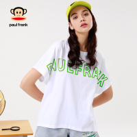 Paul Frank/大嘴猴夏季新款短袖T恤女潮流字母印花上衣宽松