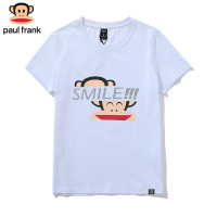 Paul Frank/大嘴猴夏装时尚休闲女微笑休闲圆领印花短袖T恤半袖