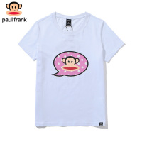 Paul Frank/大嘴猴新款女运动衫时尚休闲套头圆领印花短袖T恤潮