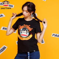 Paul Frank/大嘴猴2019夏女装宽松时尚休闲创意圆领印花短袖T恤