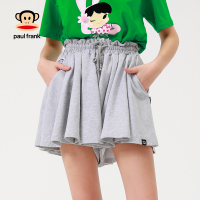 Paul Frank/大嘴猴夏季新款短袖女新式抽绳百褶裙半身纯棉G