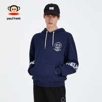 PaulFrank/大嘴猴春秋季新款卫衣男潮ins连帽韩版印花宽松上衣 深蓝 M