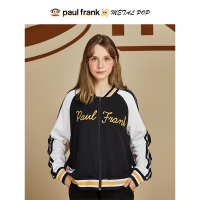 大嘴猴外套年新款女秋防晒衣盐系宽松百搭薄款 黑色 S