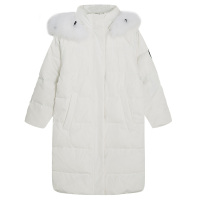 PaulFrank大嘴猴羽绒服女中长款修身秋冬新款加厚连帽外套女