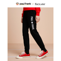 大嘴猴春秋季新款休闲裤女潮流字母印花宽松束脚裤