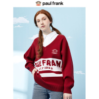 Paul Frank/大嘴猴秋冬季新款毛衣针织衫女学院风字母时尚百搭