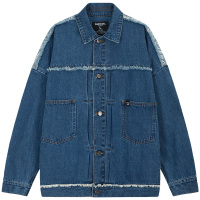 PaulFrank/大嘴猴牛仔外套女春秋新款宽松潮上衣薄夹外套