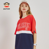 大嘴猴 夏季新款短袖T恤情侣宽松撞色男式t恤短袖男