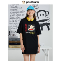 PaulFrank/大嘴猴 夏季新款趣味卡通连衣裙女印花宽松个性潮