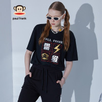 Paul Frank/大嘴猴 夏季情侣款短袖T恤男女卡通印花休闲上衣潮流夏装