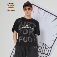 Paul Frank/大嘴猴 夏季印花潮流短袖T恤男宽松休闲百搭潮 PFCTE212200M