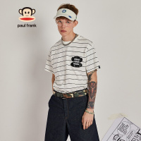 Paul Frank/大嘴猴 短袖T恤男夏季半袖宽松条纹打底衫男 PFCTE212851M