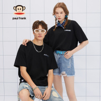 Paul Frank/大嘴猴 夏季情侣款短袖女印花宽松圆领潮流T恤 PFCTE212464U