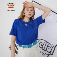 Paul Frank/大嘴猴 夏季短袖T恤女装潮流字母宽松韩版半袖上衣 PFCTE212859W