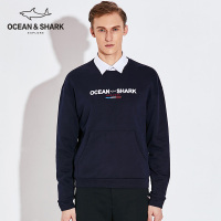 古老鲨鱼卫衣男春秋款2018秋季圆领套头卫衣宽松韩版男士上衣潮流