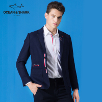 古老鲨鱼秋季新款中青年男士休闲商务休闲单西品牌男装外套