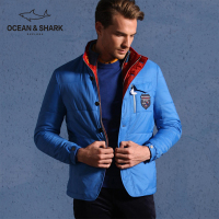 古老鲨鱼外套冬季新款男装轻薄男装多口袋男士保暖棉衣外套男