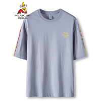 稻草人T恤男2019夏季新品运动休闲圆领半袖上衣男士韩版短袖