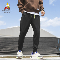 稻草人男士休闲裤2019秋季新款韩版青年时尚九分裤运动小脚裤子男